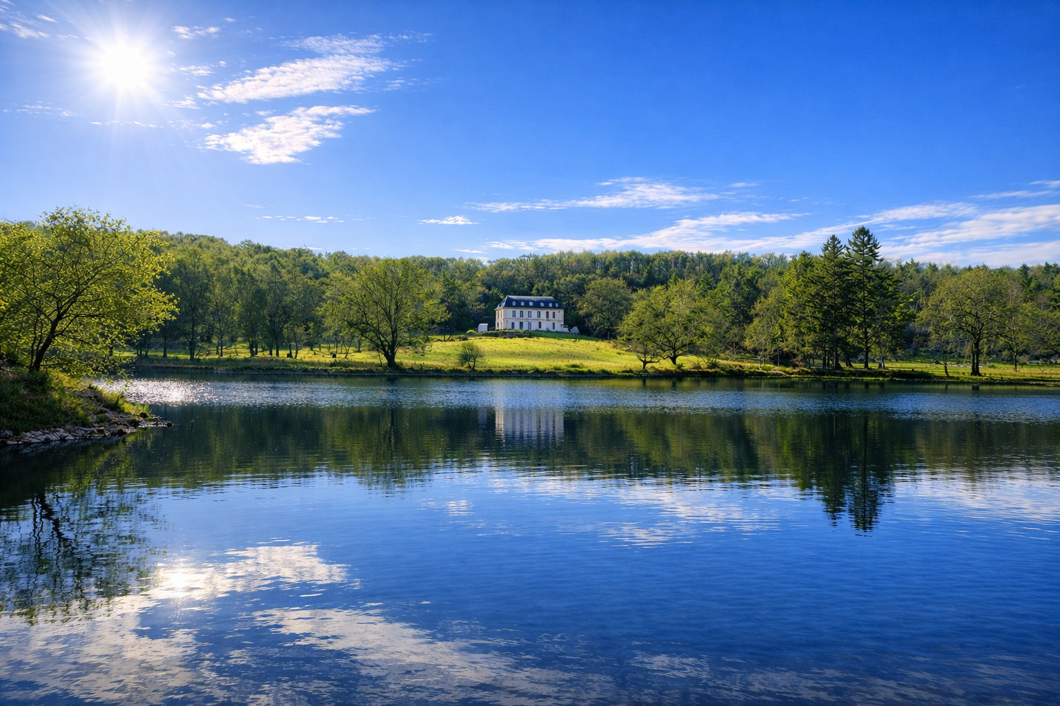 Château La Châteline and its natural surroundings